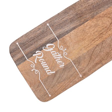 Chopping Board Made of Wood with a Hole for Hanging